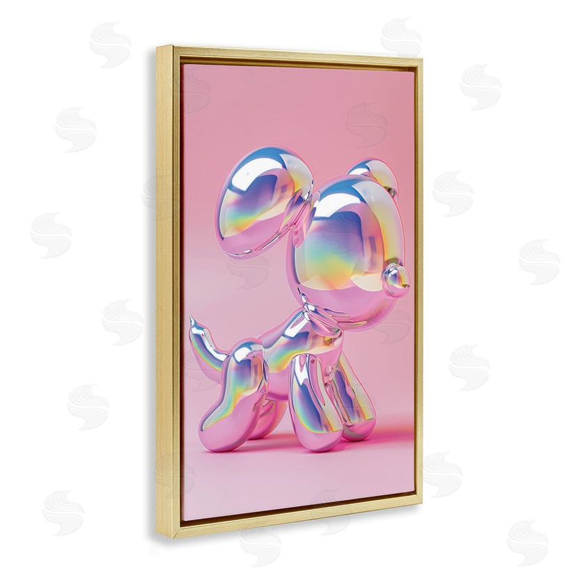 LSR Design Studio | Pink & Iridescent Trendy Dog