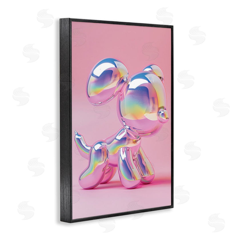 LSR Design Studio | Pink & Iridescent Trendy Dog