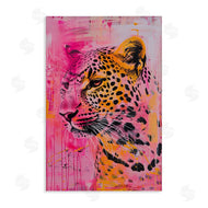 LSR Design Studio | Vibrant Purple & Orange Cheetah