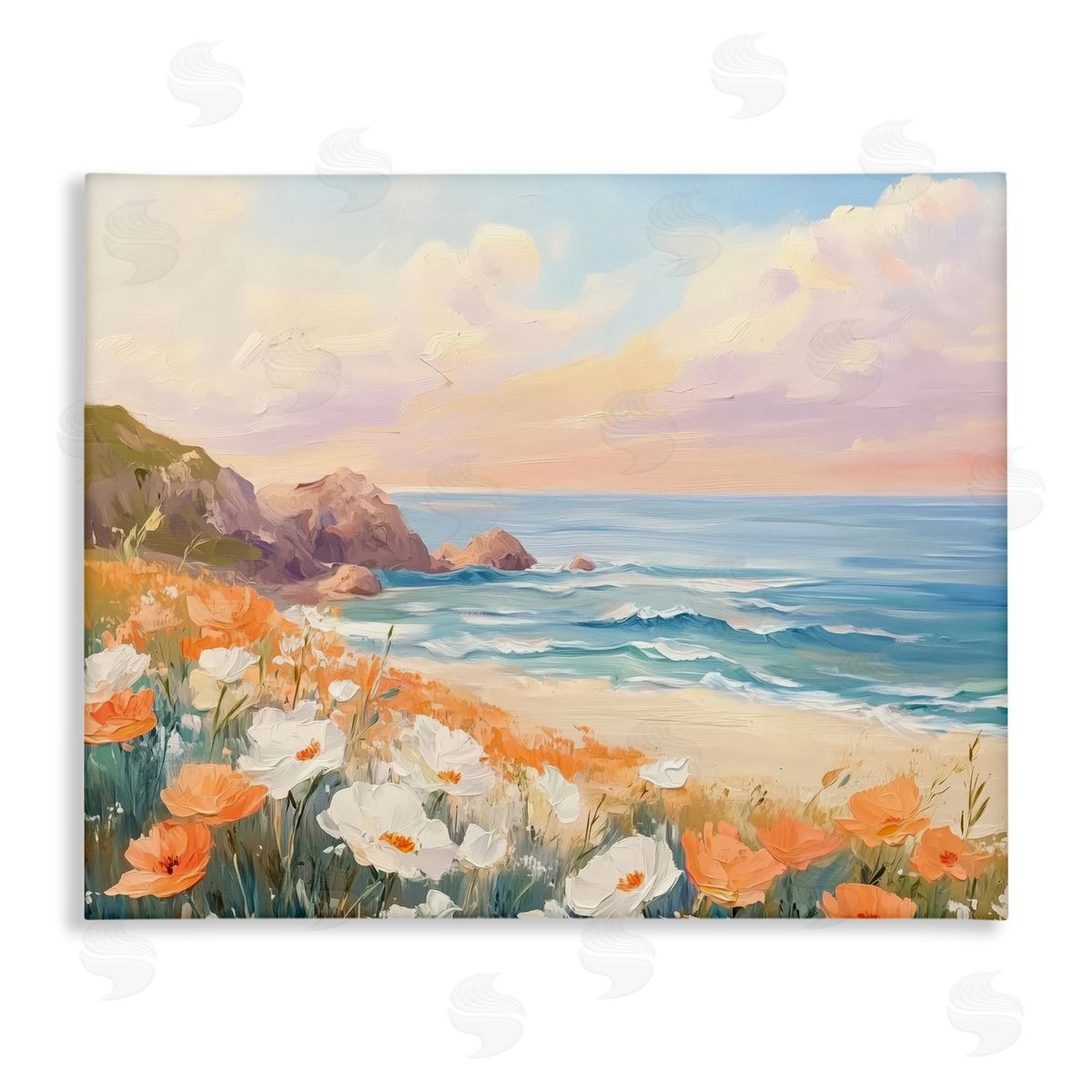 Poppies by Beach Bay Canvas Wall Art, Home Decor by Arlington Prints