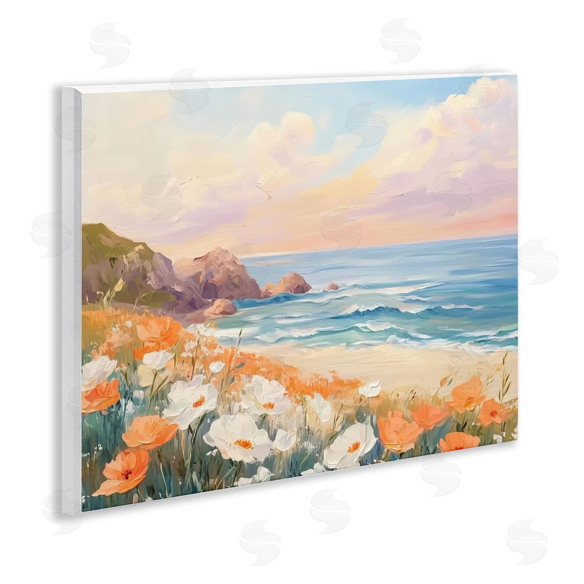 Poppies by Beach Bay Wood Plaque Wall Art, Home Decor by Arlington Prints