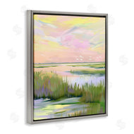 Arlington Prints | Soft Pink Marshland Sunrise
