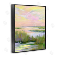 Arlington Prints | Soft Pink Marshland Sunrise