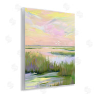 Arlington Prints | Soft Pink Marshland Sunrise