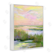Arlington Prints | Soft Pink Marshland Sunrise