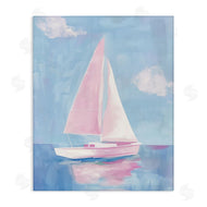 Arlington Prints | Muted Pink Sailboat
