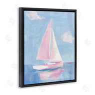 Arlington Prints | Muted Pink Sailboat