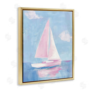 Arlington Prints | Muted Pink Sailboat