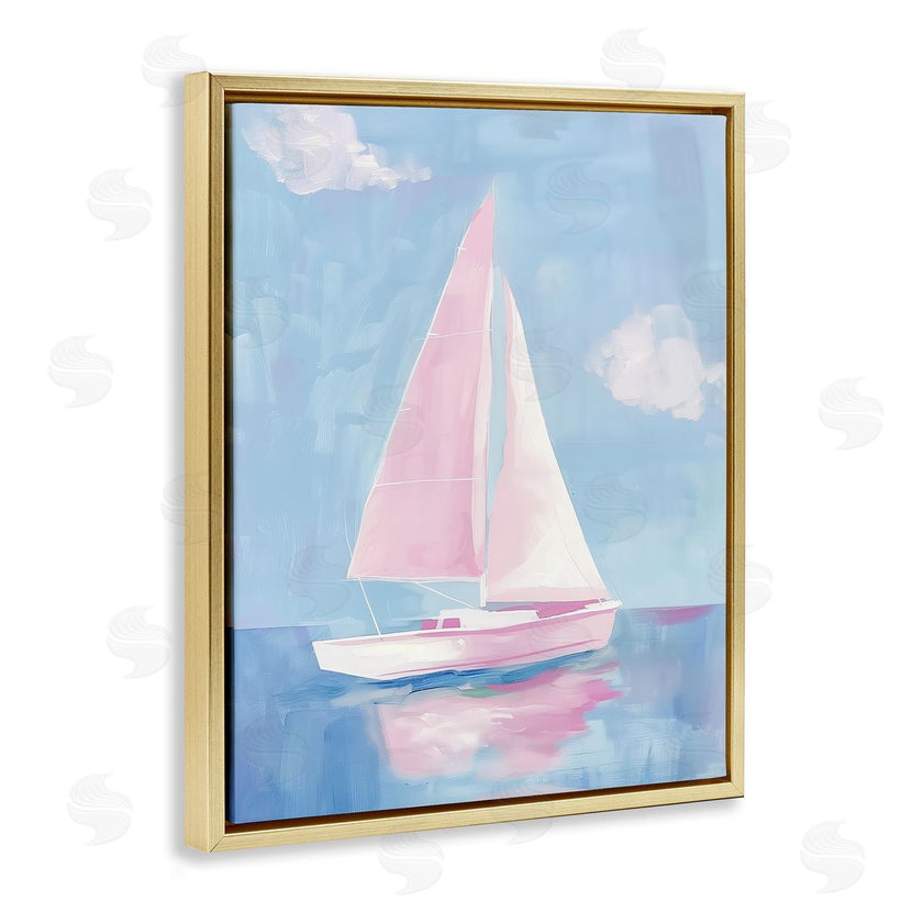 Arlington Prints | Muted Pink Sailboat
