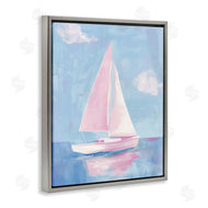 Arlington Prints | Muted Pink Sailboat