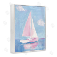 Arlington Prints | Muted Pink Sailboat