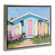Arlington Prints | Cabin with Pastel Surfboards