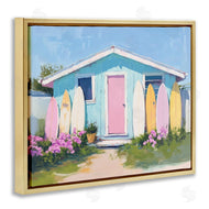 Arlington Prints | Cabin with Pastel Surfboards