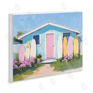 Arlington Prints | Cabin with Pastel Surfboards