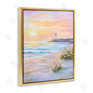 Arlington Prints | Warm Sunrise with Distant Lighthouse
