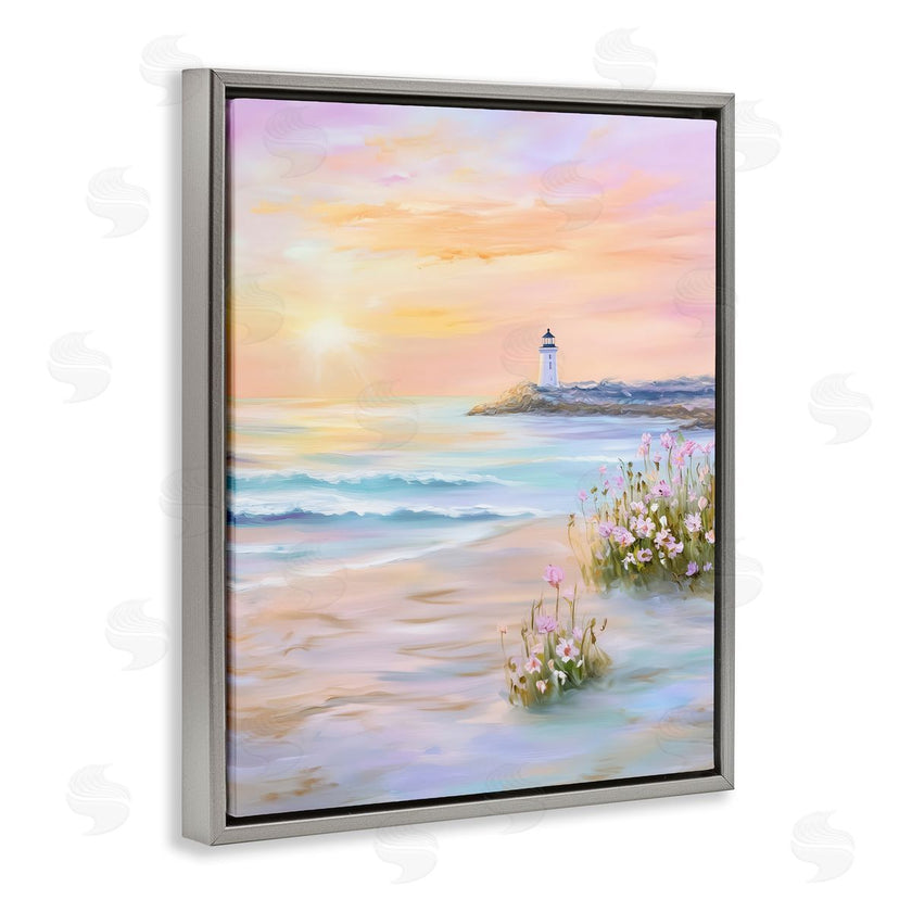 Arlington Prints | Warm Sunrise with Distant Lighthouse