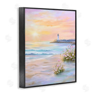 Arlington Prints | Warm Sunrise with Distant Lighthouse