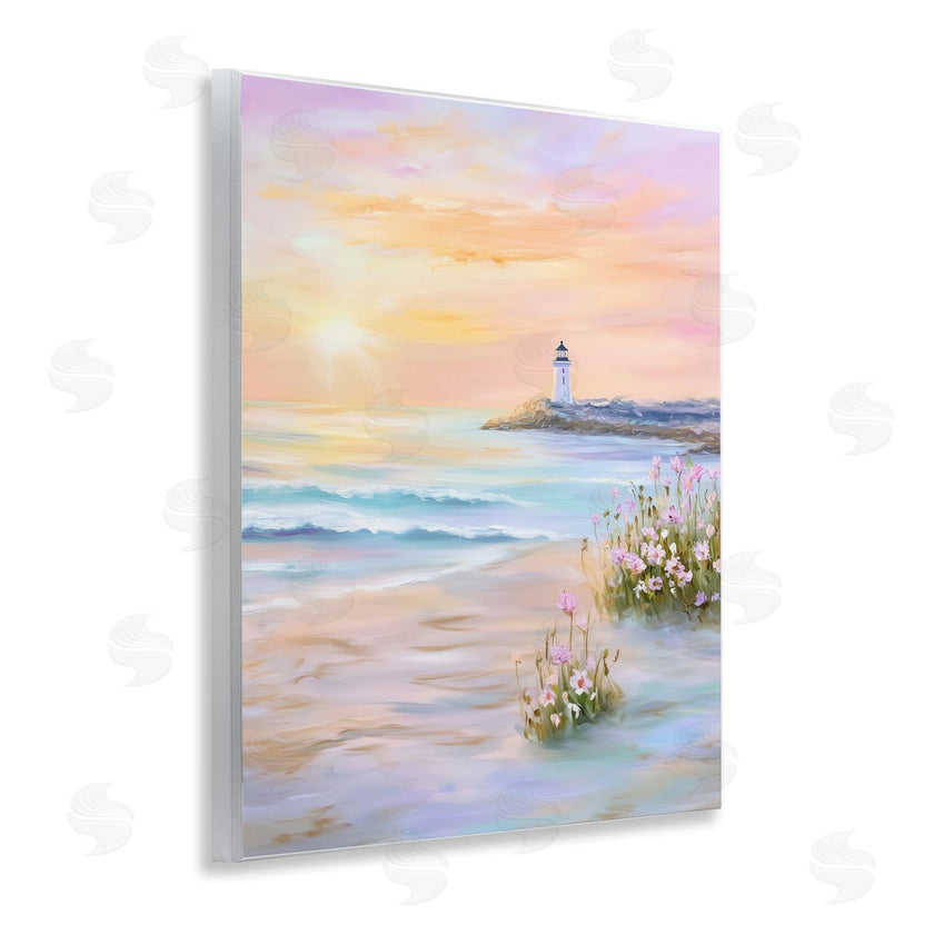 Arlington Prints | Warm Sunrise with Distant Lighthouse