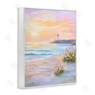 Arlington Prints | Warm Sunrise with Distant Lighthouse