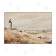 Arlington Prints | Distant Lighthouse in Neutral Tones