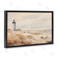 Arlington Prints | Distant Lighthouse in Neutral Tones