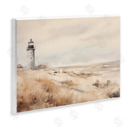 Arlington Prints | Distant Lighthouse in Neutral Tones