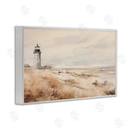 Arlington Prints | Distant Lighthouse in Neutral Tones