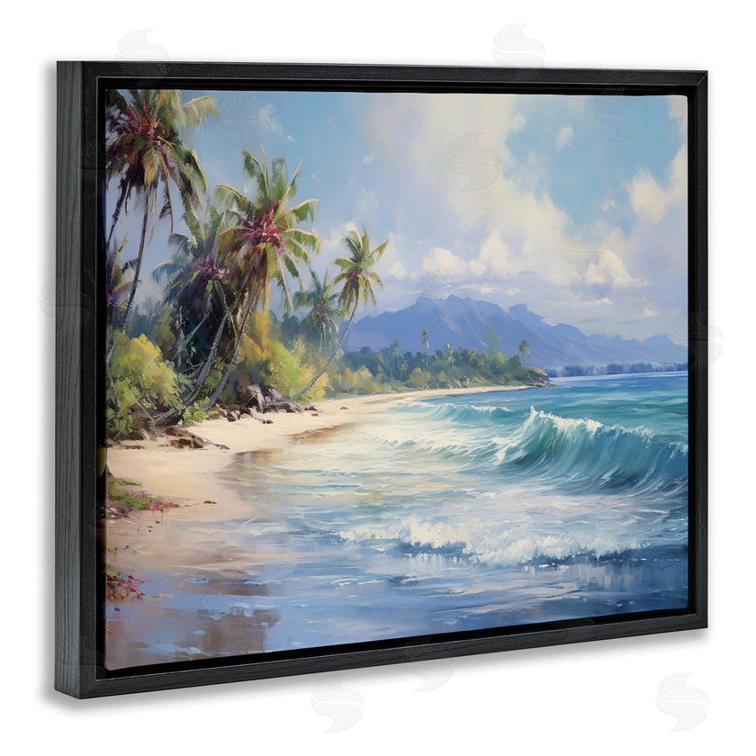 Franklyn Gregory | Tropical Coast with Rolling Waves