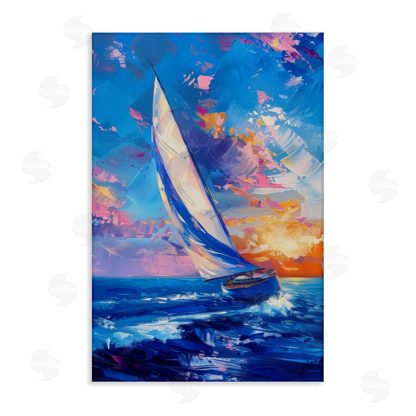 LSR Design Studio | Abstract Boat at Sunset