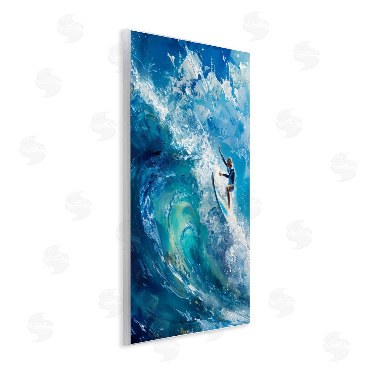 Soul Surfer on Tidal Wave Wood Plaque Wall Art, Home Decor by LSR Design Studio