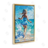 LSR Design Studio | Girl Splashing on Shore