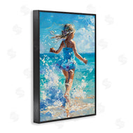 LSR Design Studio | Girl Splashing on Shore