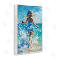 LSR Design Studio | Girl Splashing on Shore