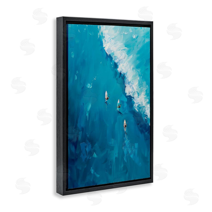 LSR Design Studio | Aerial Surfers Approaching Wave