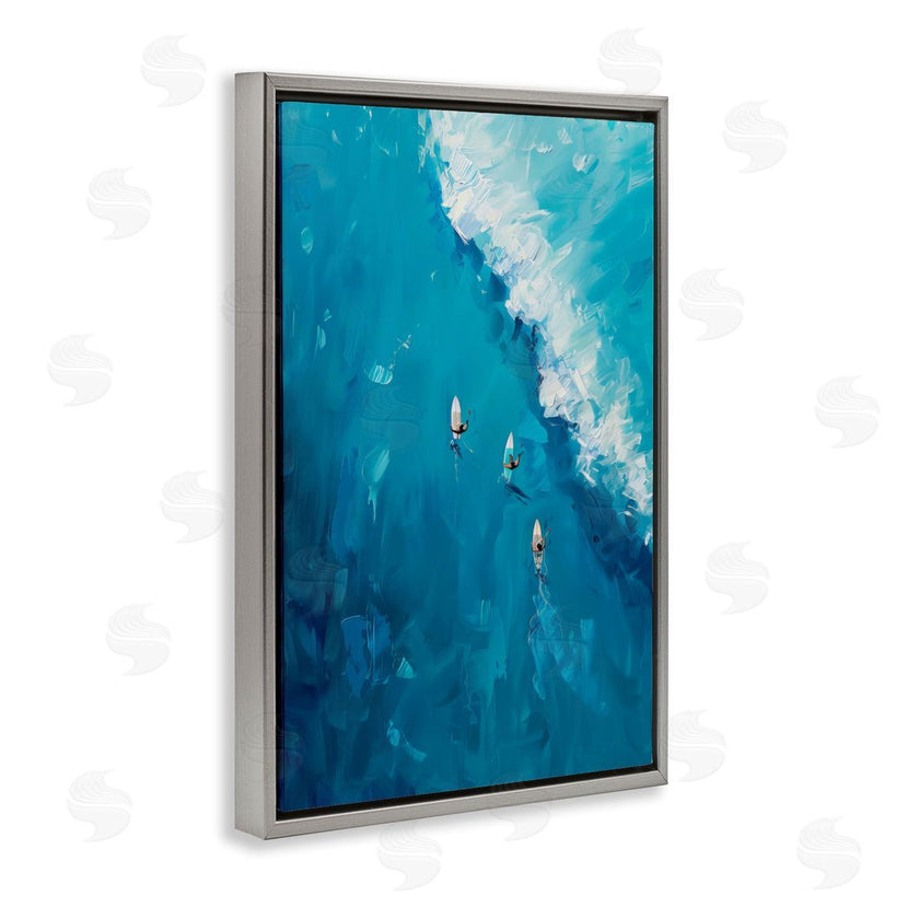 LSR Design Studio | Aerial Surfers Approaching Wave