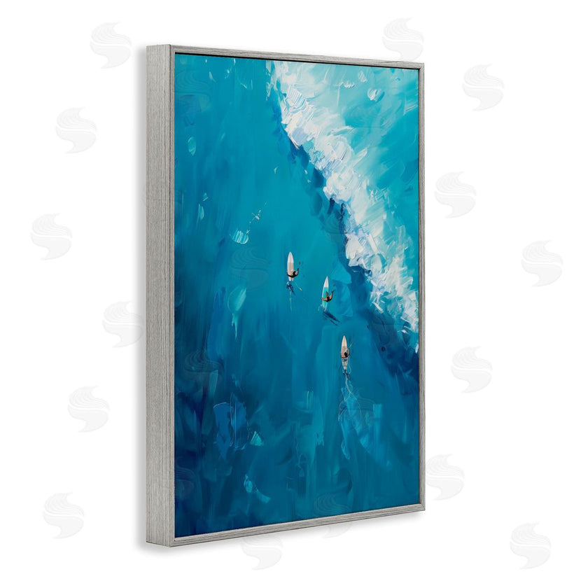 LSR Design Studio | Aerial Surfers Approaching Wave