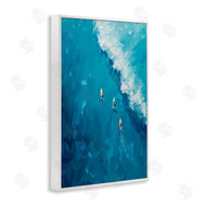 LSR Design Studio | Aerial Surfers Approaching Wave