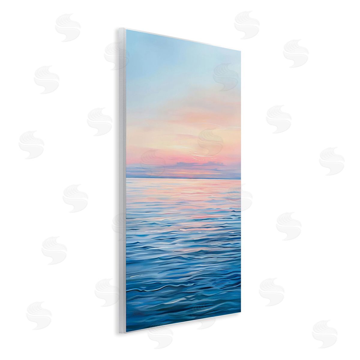 Sunrise over Ocean Gradient Wood Plaque Wall Art, Home Decor by LSR Design Studio