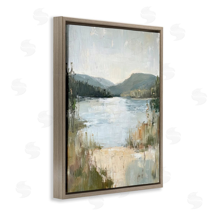 Petal Prints Design | Abstract Lake Shore & Mountains
