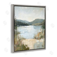 Petal Prints Design | Abstract Lake Shore & Mountains