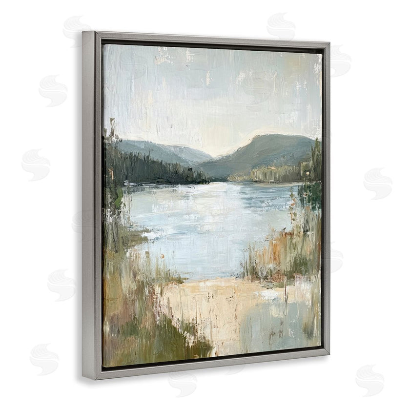 Petal Prints Design | Abstract Lake Shore & Mountains