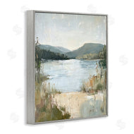Petal Prints Design | Abstract Lake Shore & Mountains