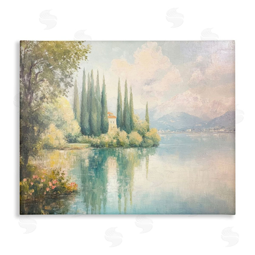 Petal Prints Design | Lakeside Mansion View