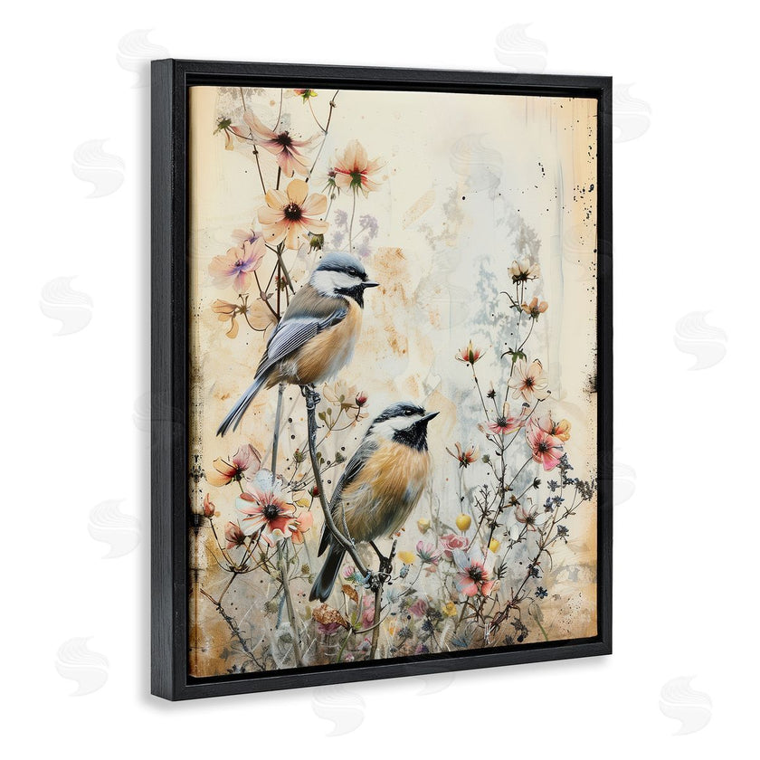 Arlington Prints | Sparrows Perched on Florals