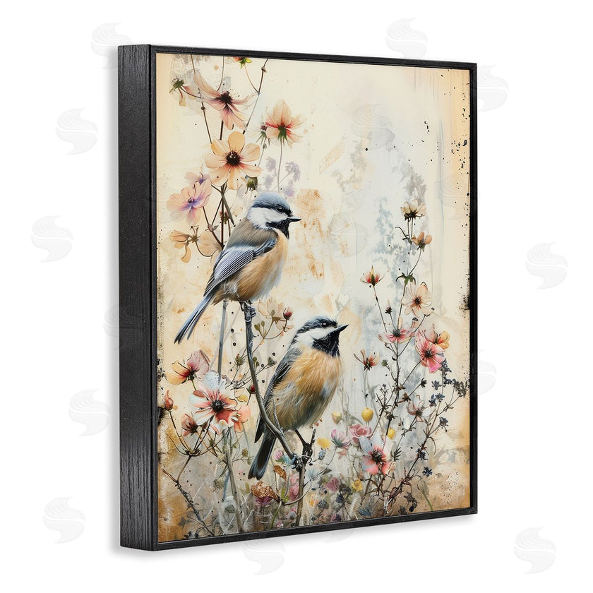 Arlington Prints | Sparrows Perched on Florals