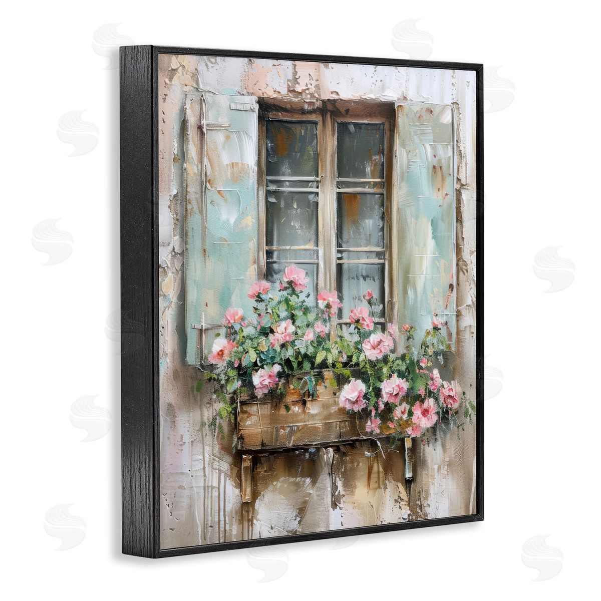 French Country Window Black Frame Print Wall Art, Home Decor by Arlington Prints
