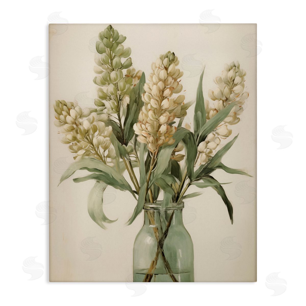 Country Botanicals in Green Jar Canvas Wall Art, Home Decor by Arlington Prints
