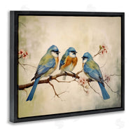 Arlington Prints | Bird Trio on Branch