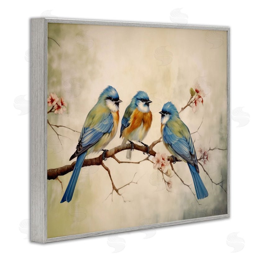 Arlington Prints | Bird Trio on Branch