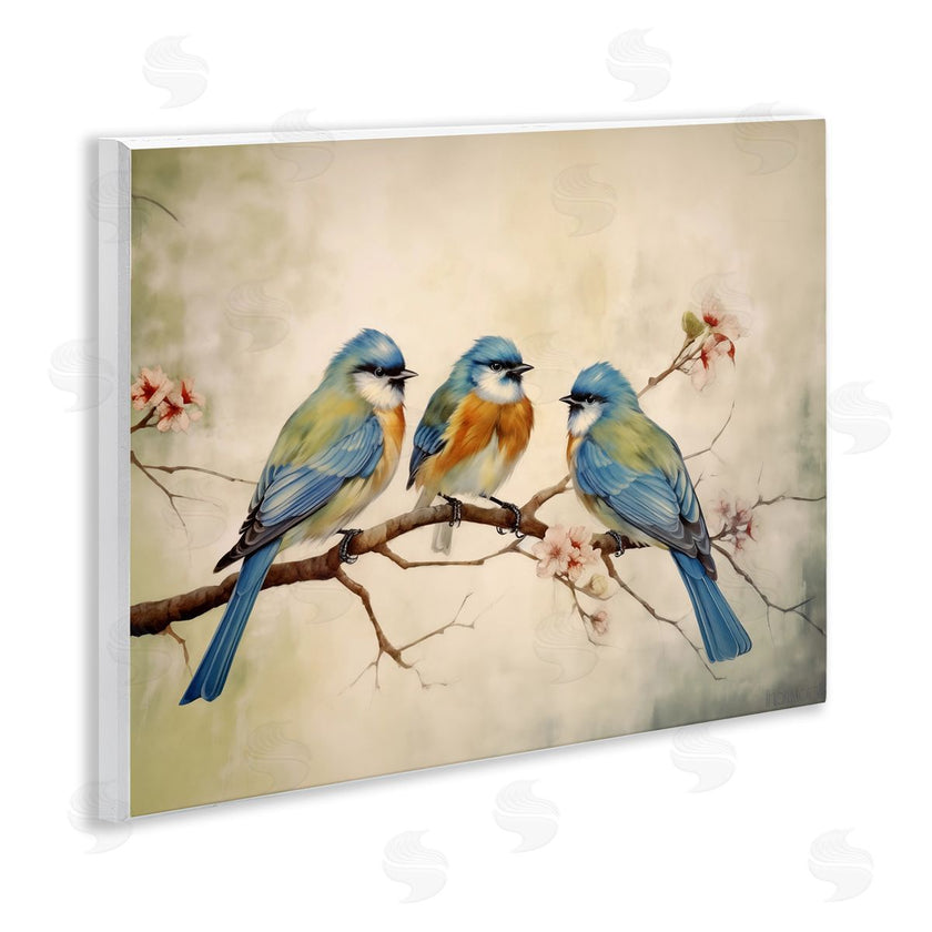 Arlington Prints | Bird Trio on Branch